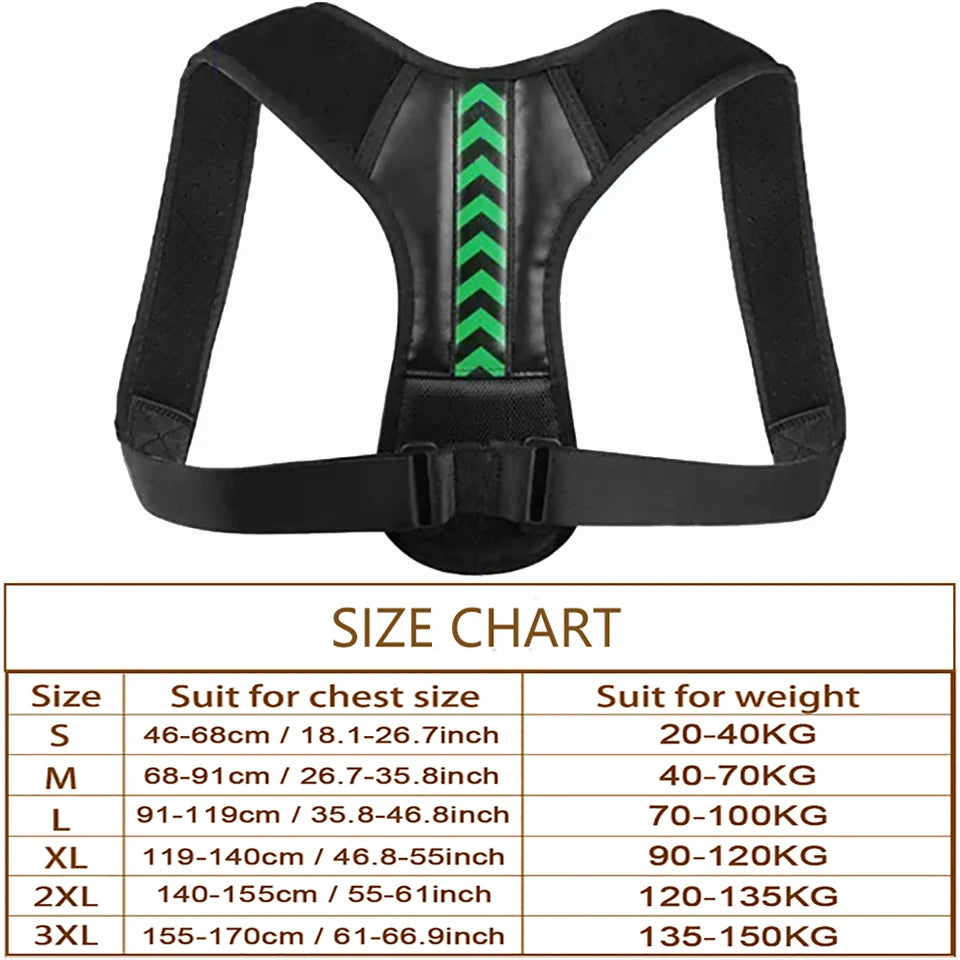 Posture Corrector Back Brace Adjustable Posture Brace for Upper Back Shoulder Pain Relief Posture Trainer Spine Posture Support