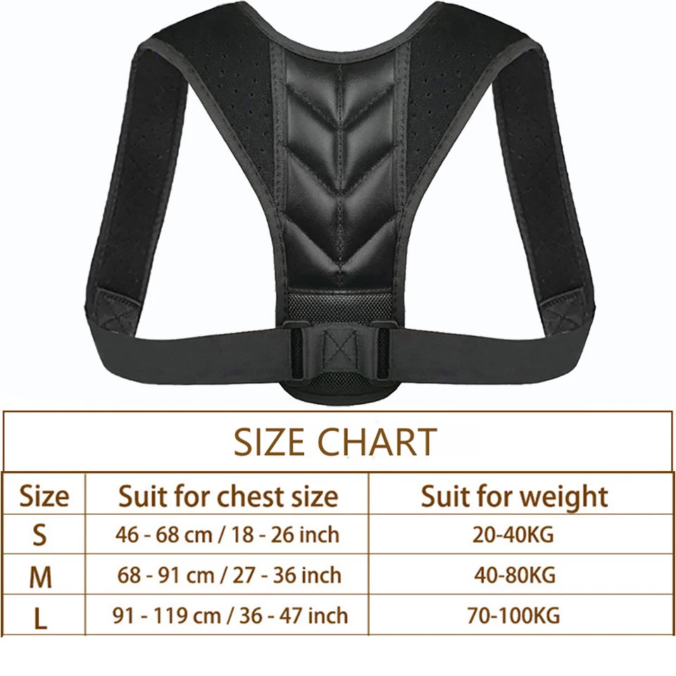 Posture Corrector Back Brace Adjustable Posture Brace for Upper Back Shoulder Pain Relief Posture Trainer Spine Posture Support