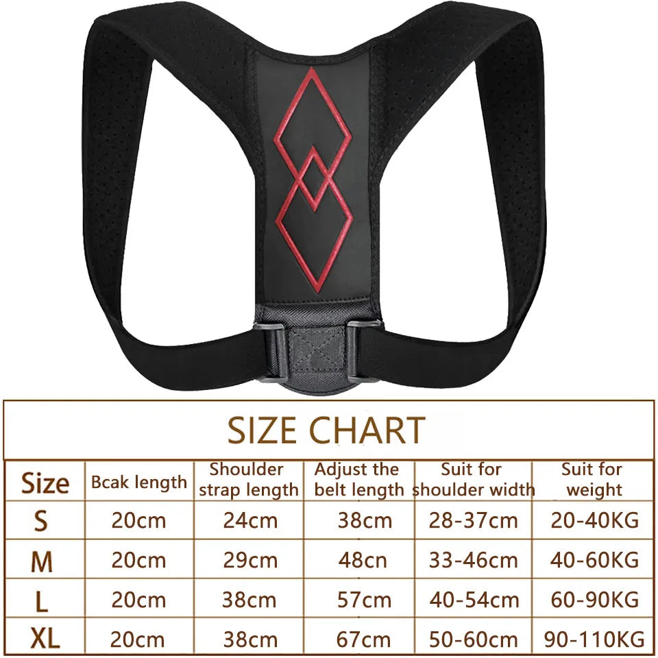 Posture Corrector Back Brace Adjustable Posture Brace for Upper Back Shoulder Pain Relief Posture Trainer Spine Posture Support