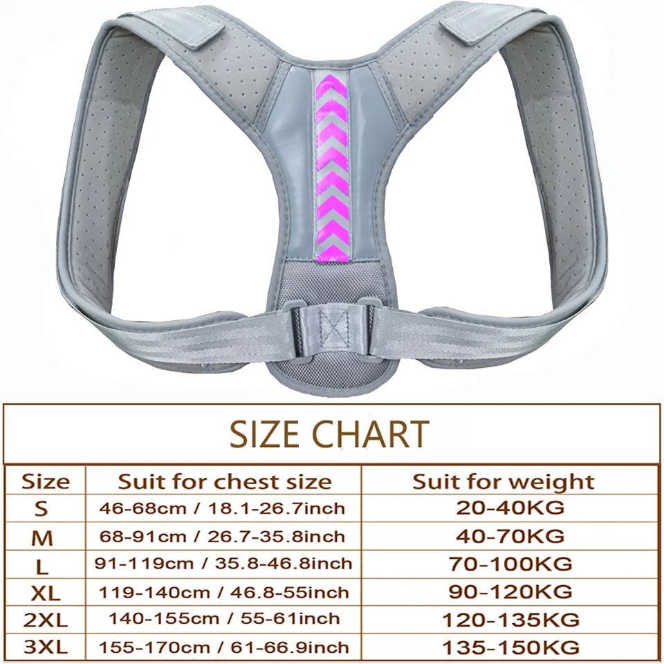 Posture Corrector Back Brace Adjustable Posture Brace for Upper Back Shoulder Pain Relief Posture Trainer Spine Posture Support