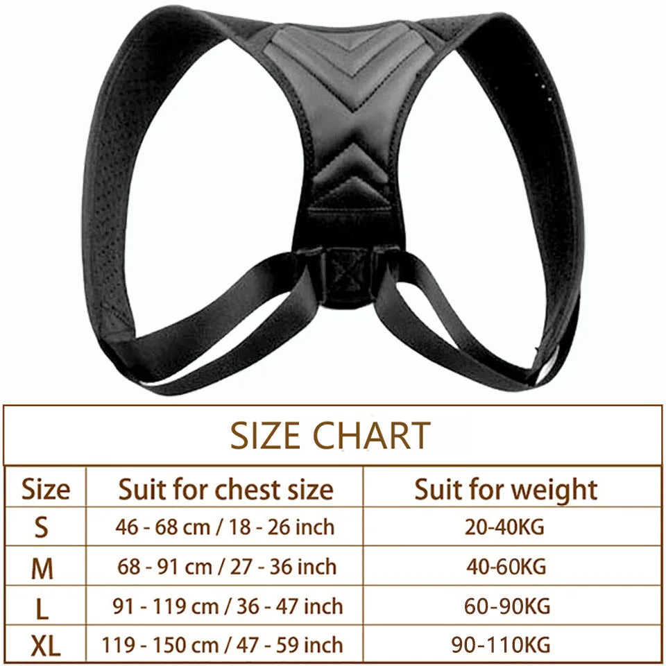 Posture Corrector Back Brace Adjustable Posture Brace for Upper Back Shoulder Pain Relief Posture Trainer Spine Posture Support