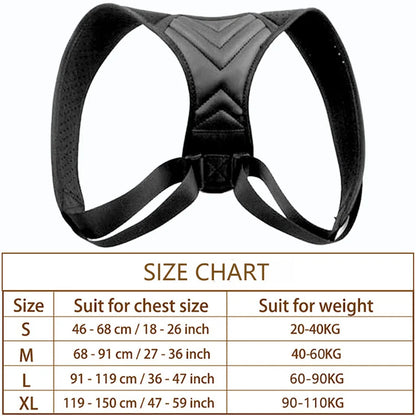 Posture Corrector Back Brace Adjustable Posture Brace for Upper Back Shoulder Pain Relief Posture Trainer Spine Posture Support