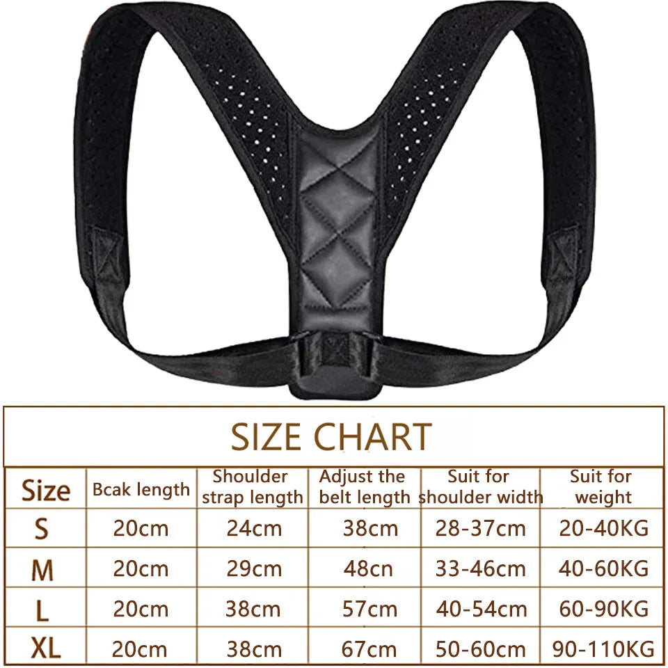 Posture Corrector Back Brace Adjustable Posture Brace for Upper Back Shoulder Pain Relief Posture Trainer Spine Posture Support