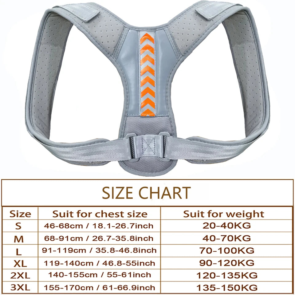 Posture Corrector Back Brace Adjustable Posture Brace for Upper Back Shoulder Pain Relief Posture Trainer Spine Posture Support