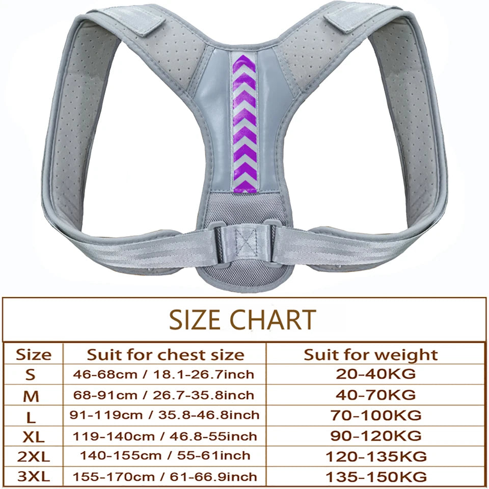 Posture Corrector Back Brace Adjustable Posture Brace for Upper Back Shoulder Pain Relief Posture Trainer Spine Posture Support